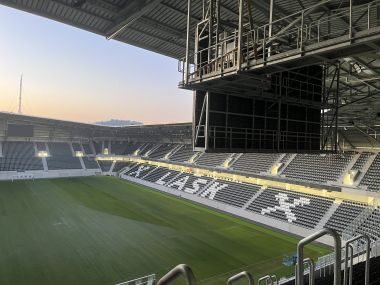 LASK Arena Linz, AT - Zábradlí, schody