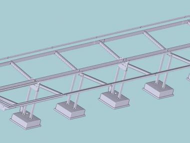 Structural design of railway platform shelter